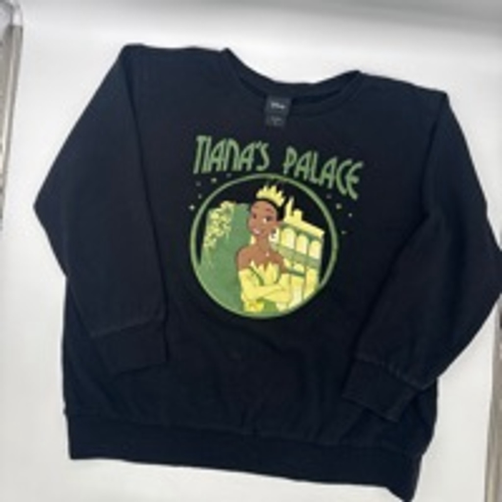 DISNEY Tiana's Palace Sweatshirt Plus Size 1 Black